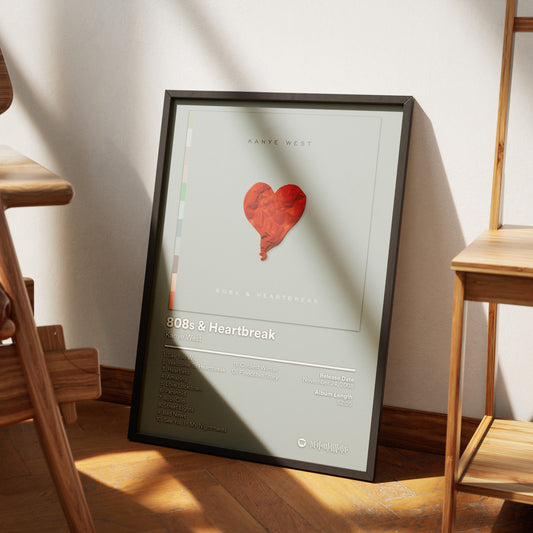 808s & Heartbreak: Kanye West Poster