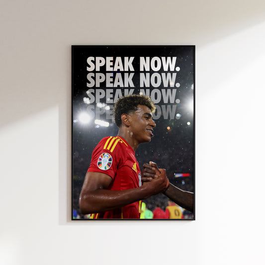 Lamine Yamal Speak Now Poster
