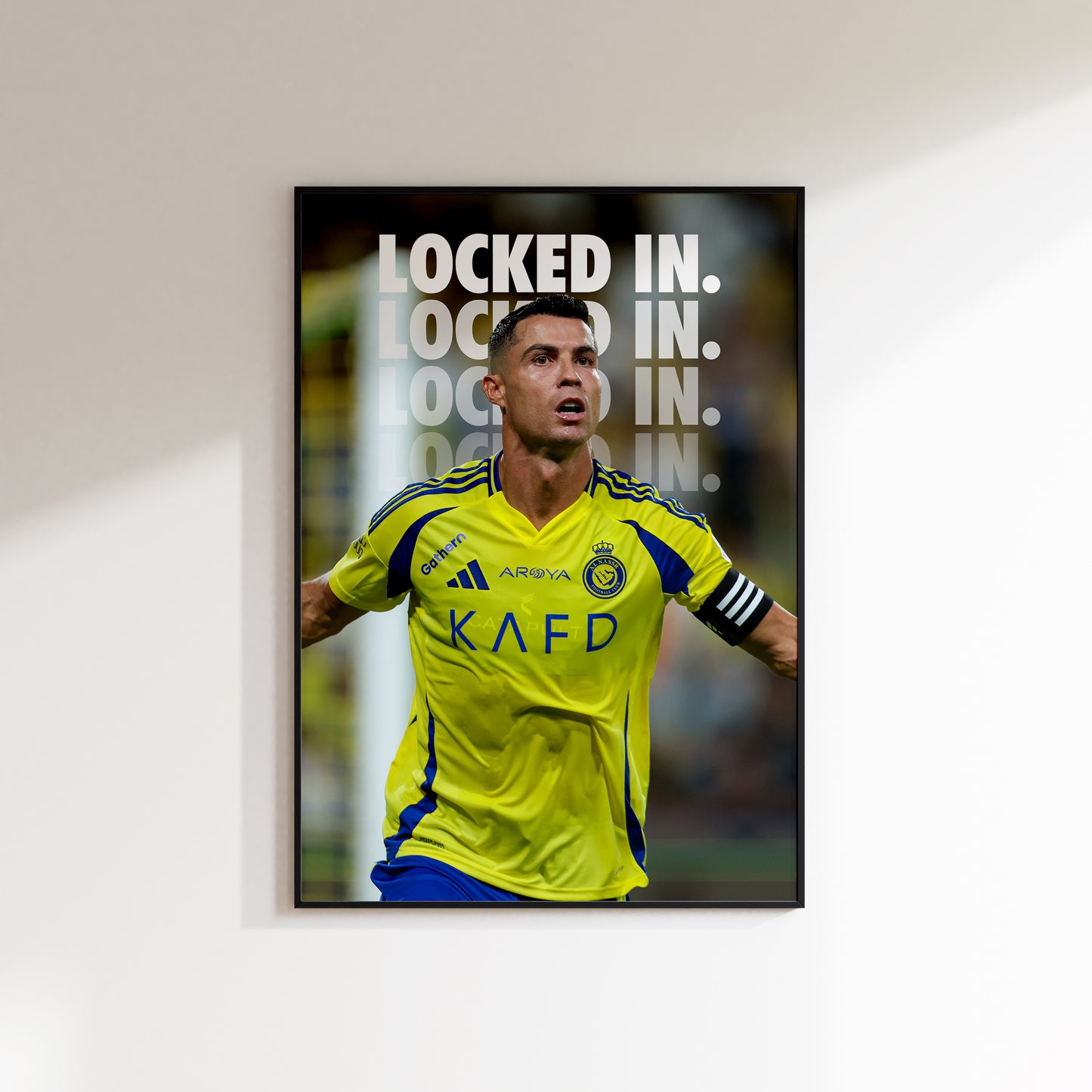Cristiano Ronaldo Locked In Poster