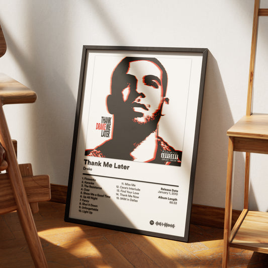 Thank Me Later: Drake Poster