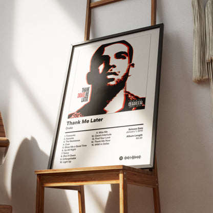 Thank Me Later: Drake Poster