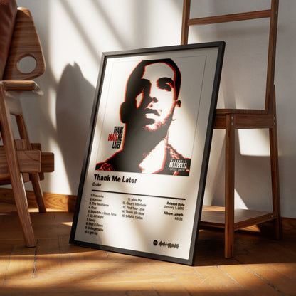 Thank Me Later: Drake Poster